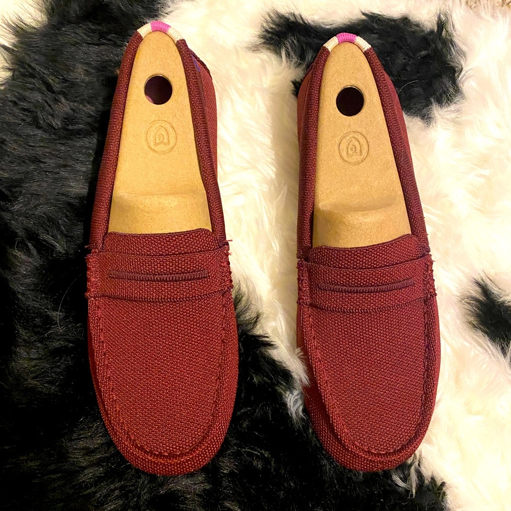 EUC Rothy’s The Driver in Burgundy.